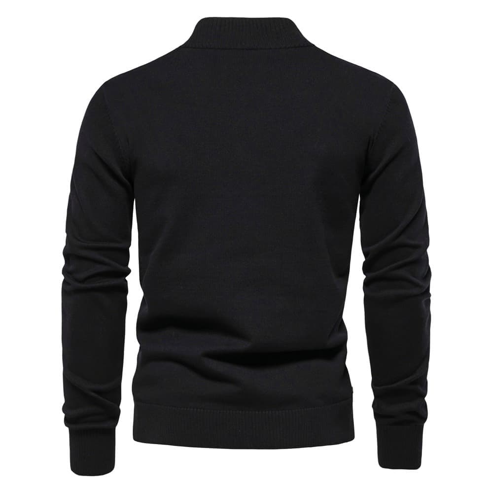Men’s Casual Button Front Sweater Jacket