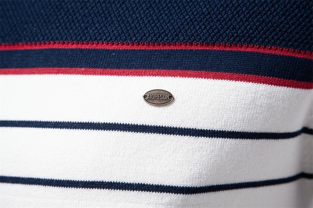 Men’s Casual Horizontal Stripe Knit Sweater