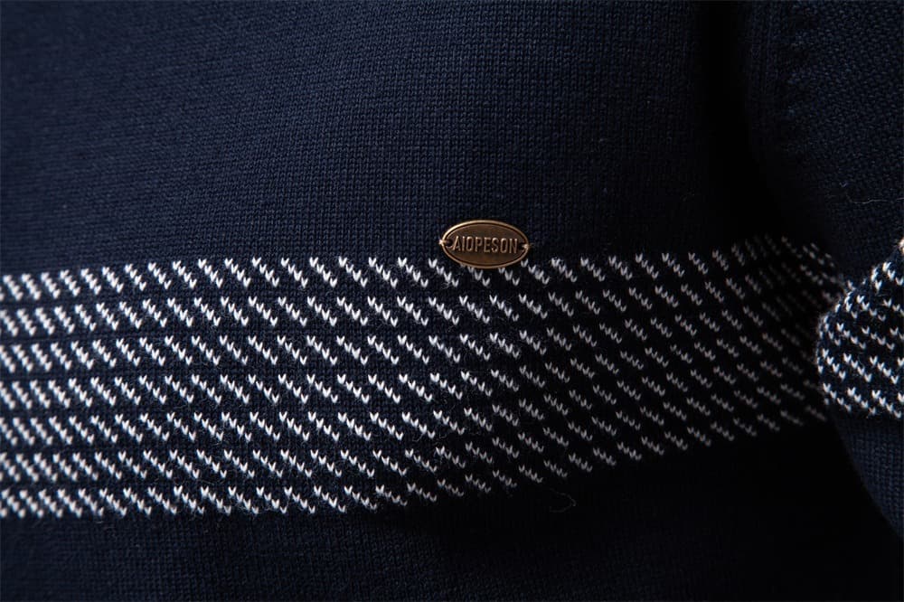 Men’s Casual Chest Stripe Sweater