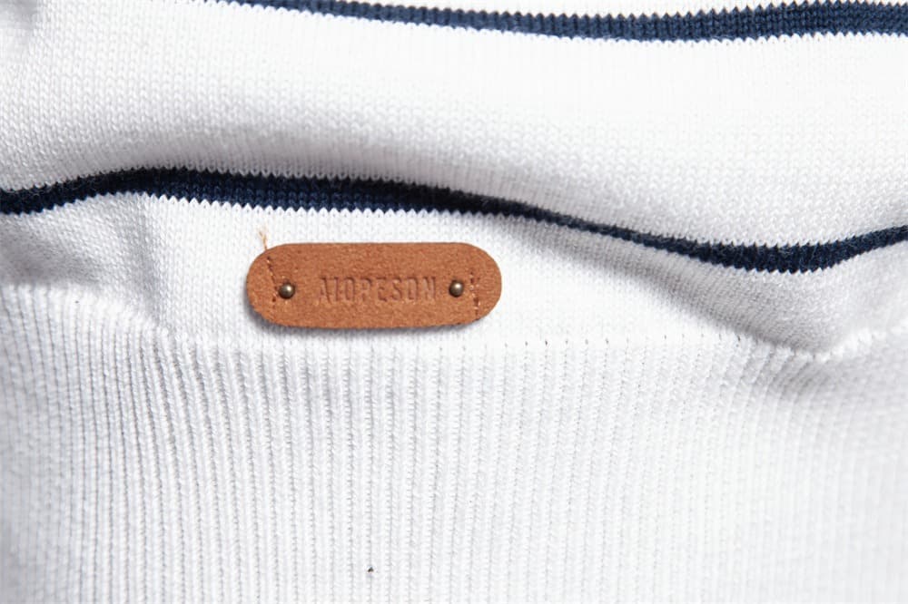 Men’s Casual Horizontal Stripe Knit Sweater