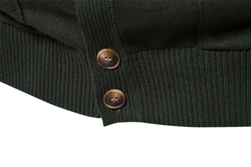 Men’s Casual Button Front Sweater Jacket