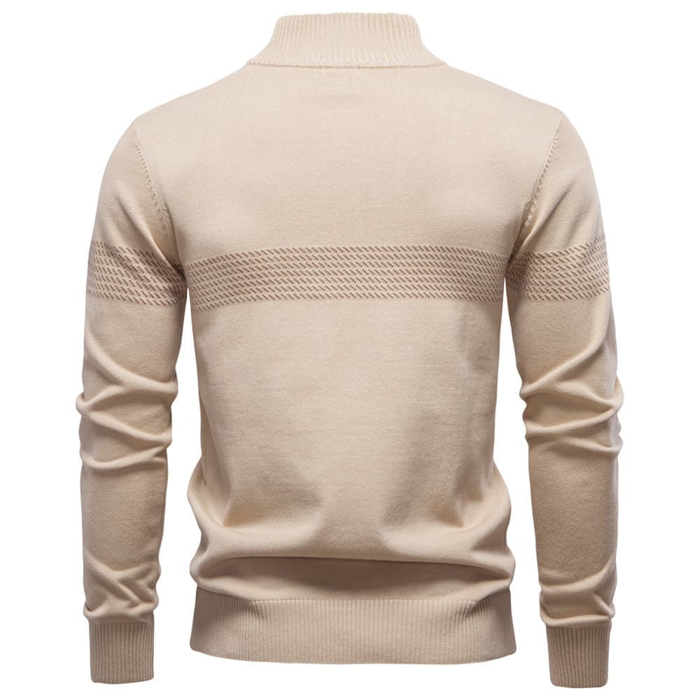 Men’s Casual Chest Stripe Sweater