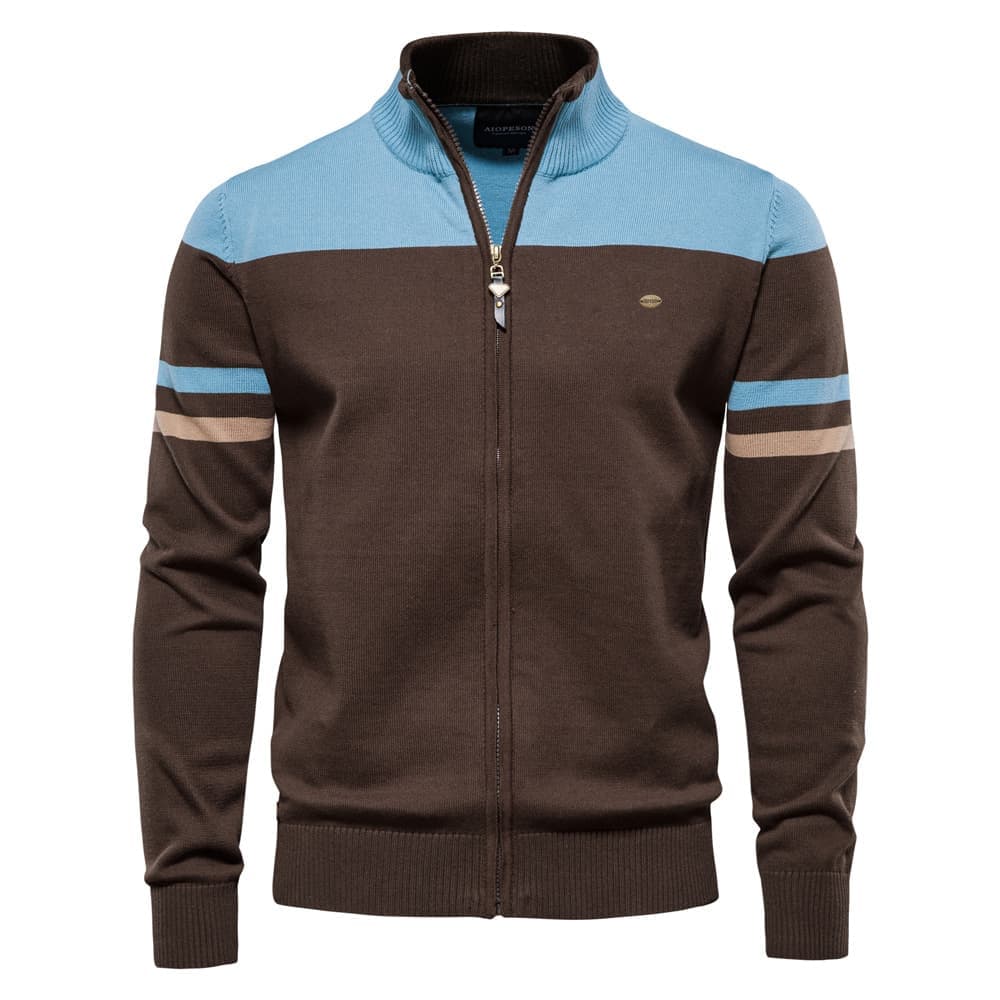 Men’s Casual Full Zip Cardigan Sweater