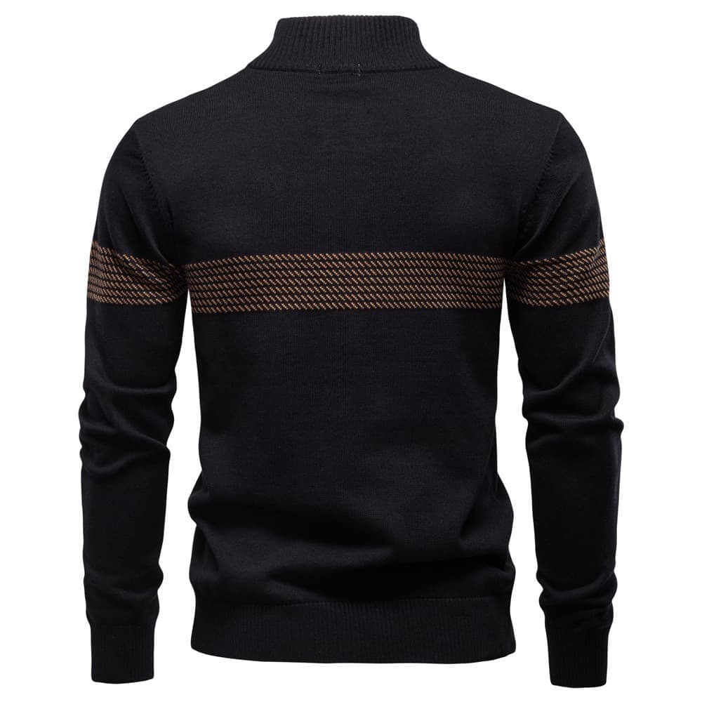 Men’s Casual Chest Stripe Sweater