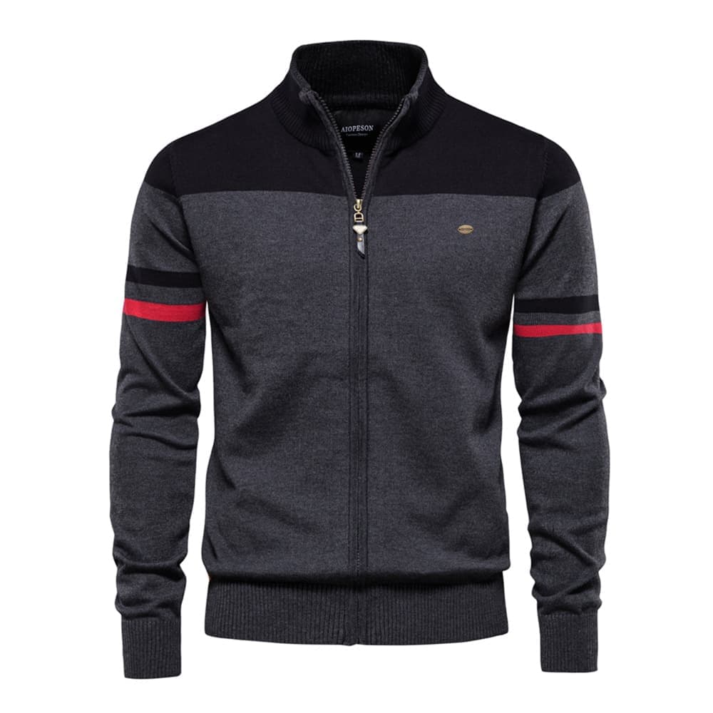 Men’s Casual Full Zip Cardigan Sweater