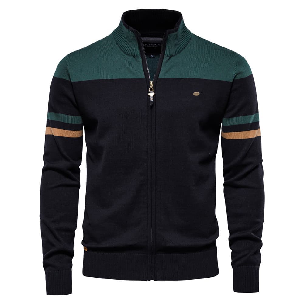 Men’s Casual Full Zip Cardigan Sweater