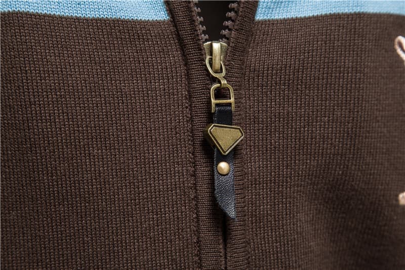 Men’s Casual Full Zip Cardigan Sweater