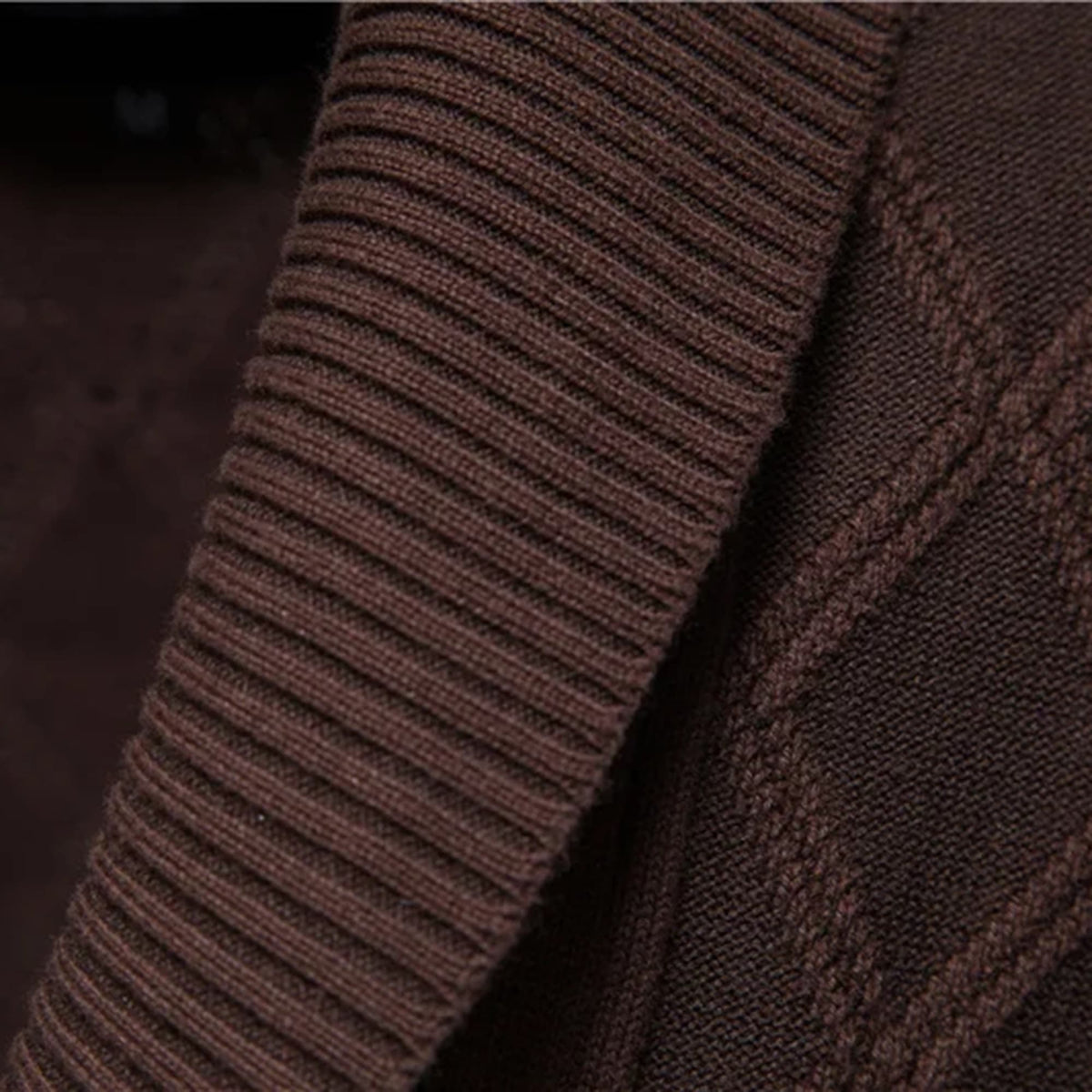 Men’s Shawl Collar Cable Knit Cardigan
