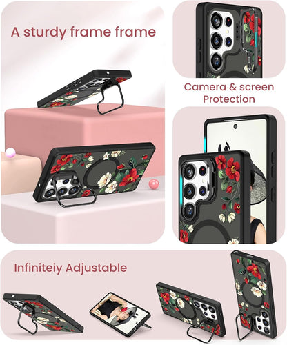 Floral MagSafe Compatible Phone Case