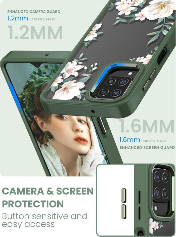 Floral Hybrid TPU+PC Phone Case