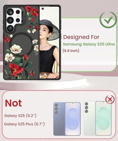 Floral MagSafe Compatible Phone Case