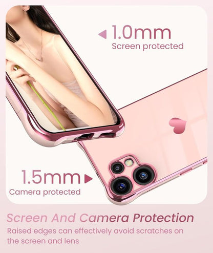 Hollow Heart Plating TPU Phone Case for Nothing CMF Phone 2 Pro (2025)