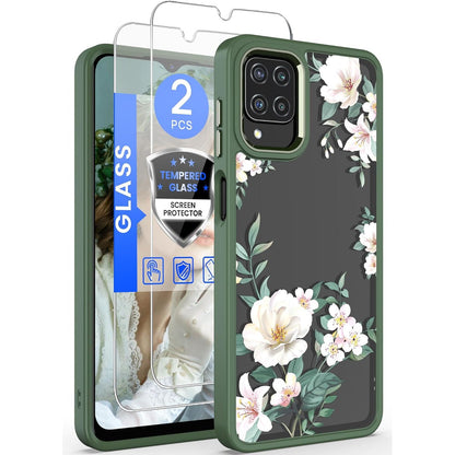 Floral Hybrid TPU+PC Phone Case