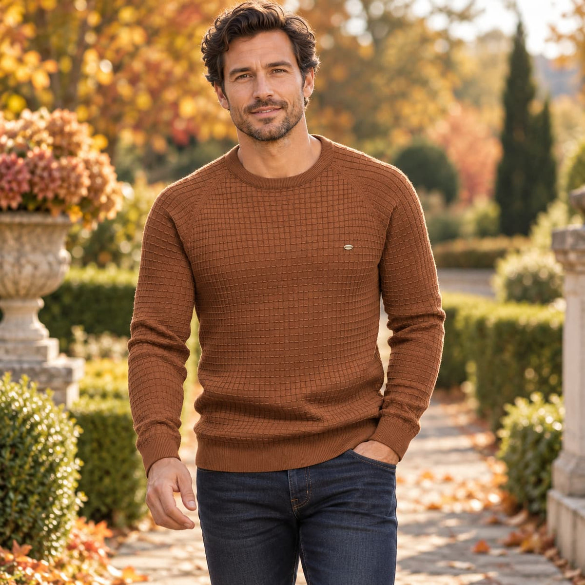 Men’s Casual Long Sleeve Knit Sweater