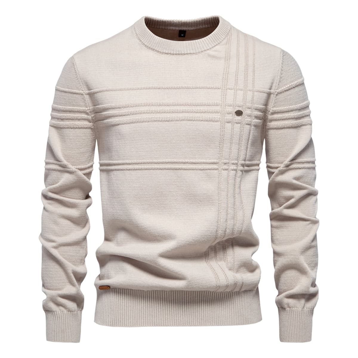 Men’s Casual Cross Stripe Sweater