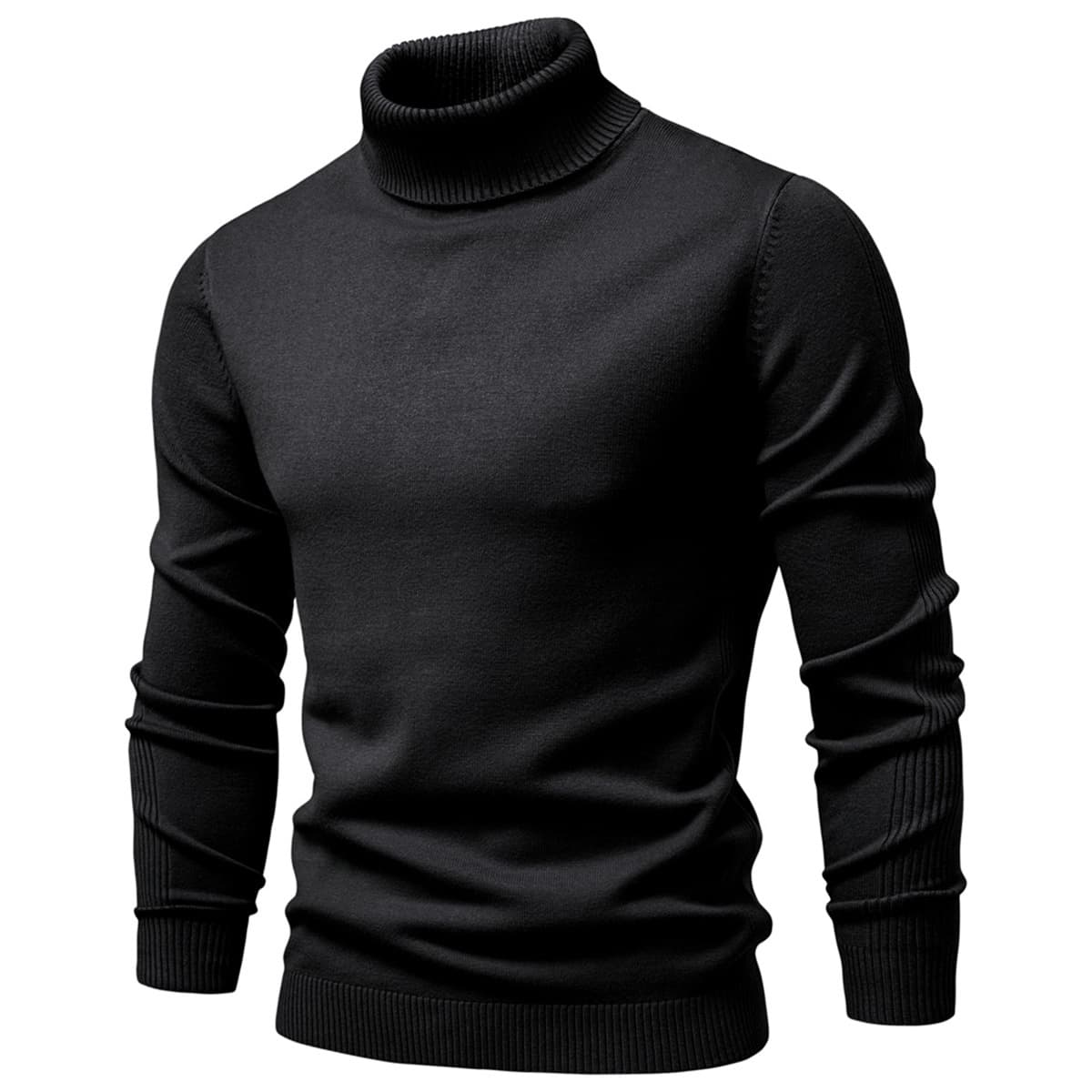 Men’s Long Sleeve Roll Neck Sweater