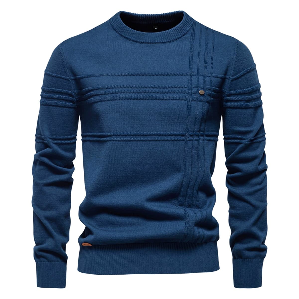 Men’s Casual Cross Stripe Sweater