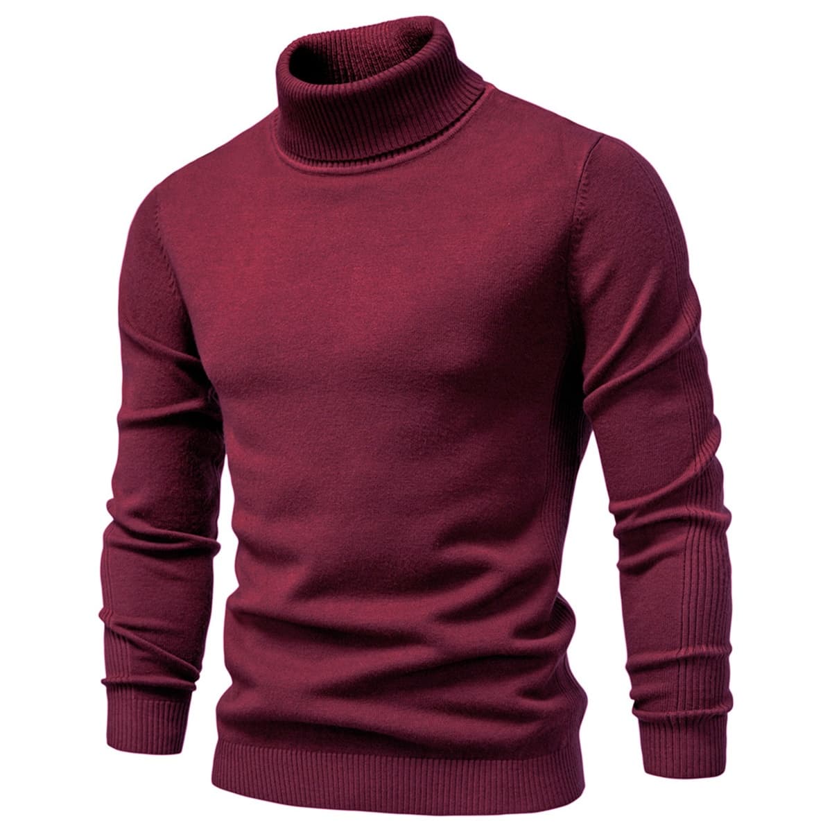 Men’s Long Sleeve Roll Neck Sweater