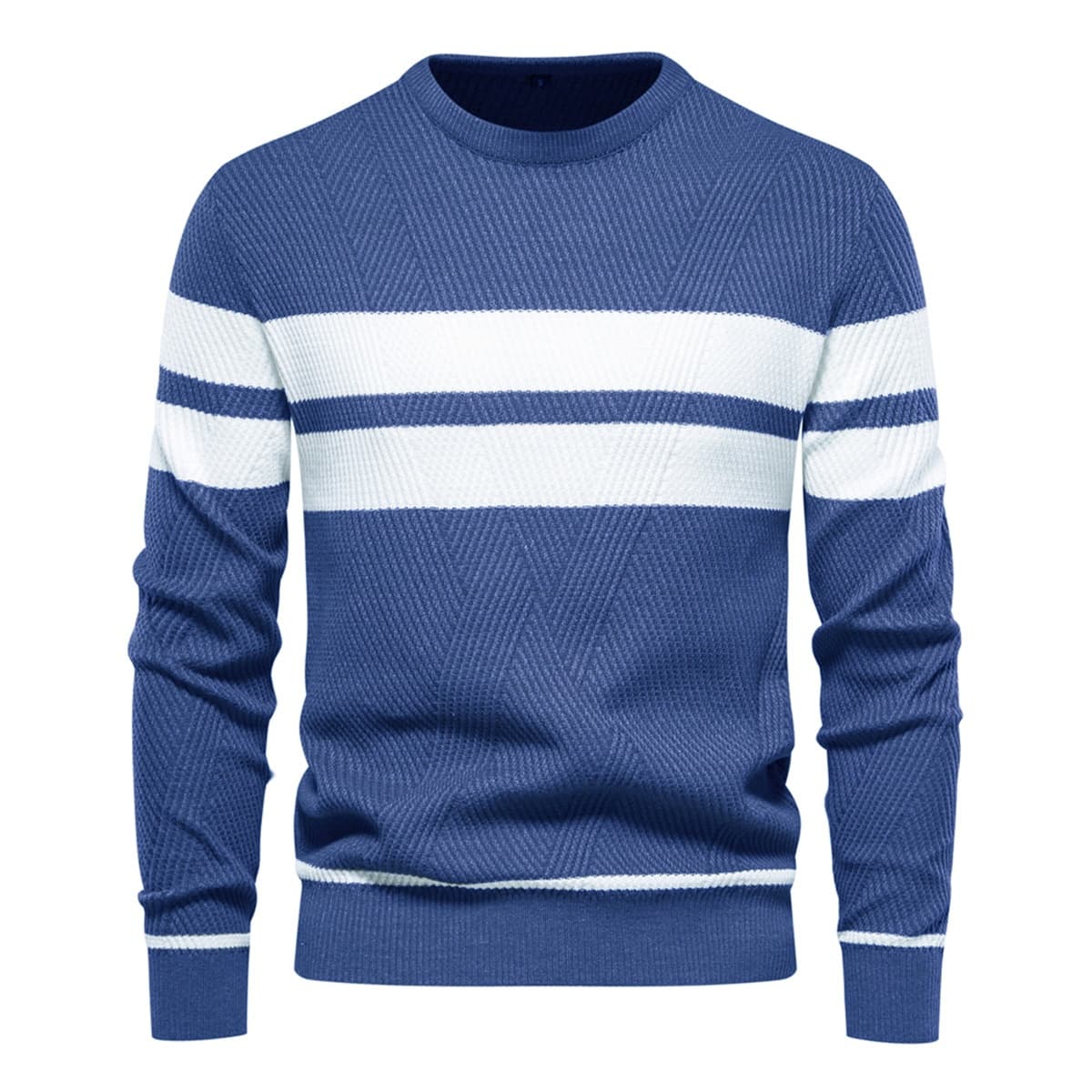 Men’s Casual Contrast Stripe Sweater