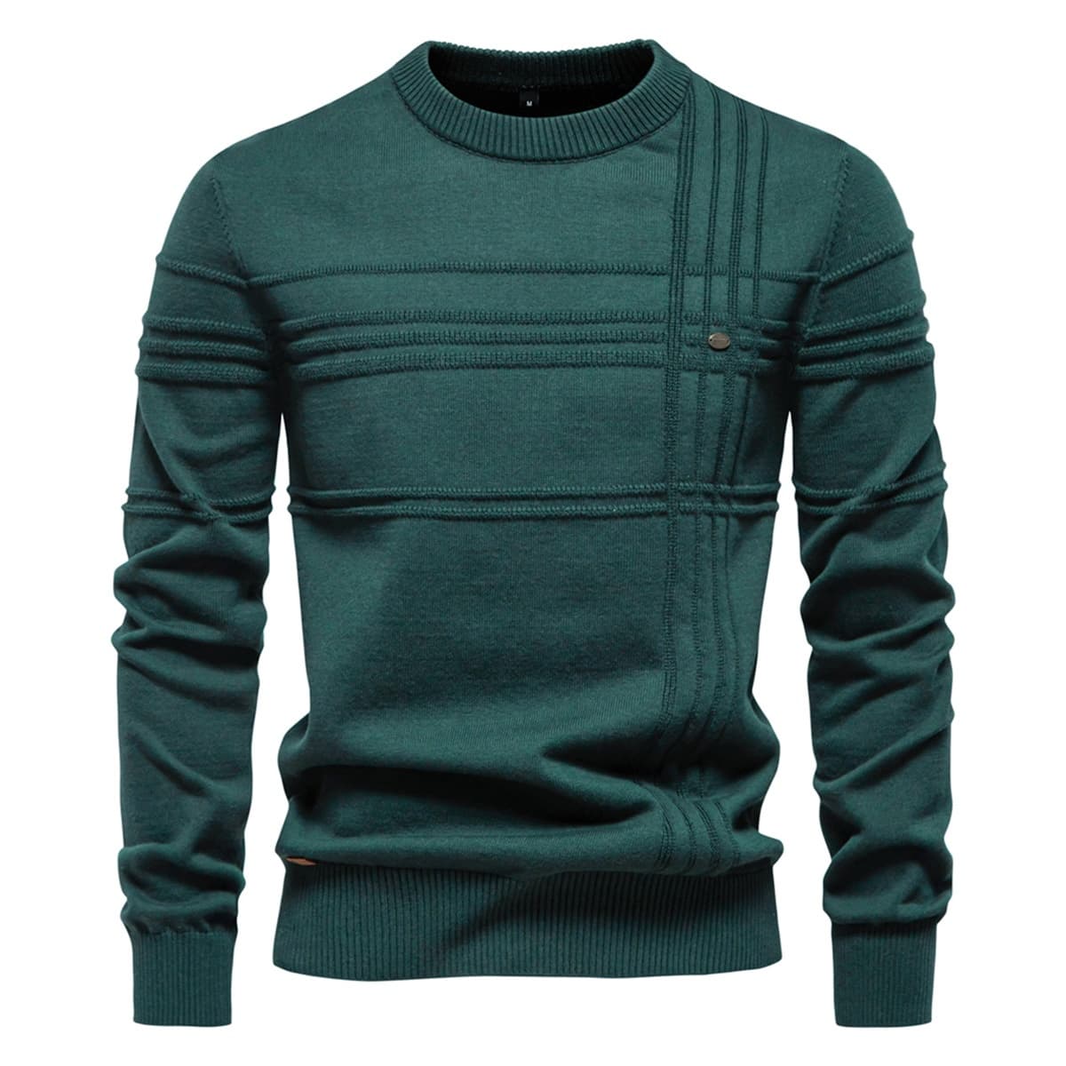 Men’s Casual Cross Stripe Sweater