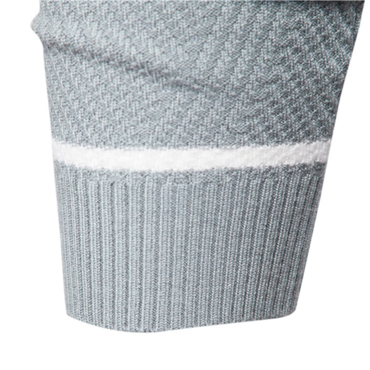 Men’s Casual Contrast Stripe Sweater