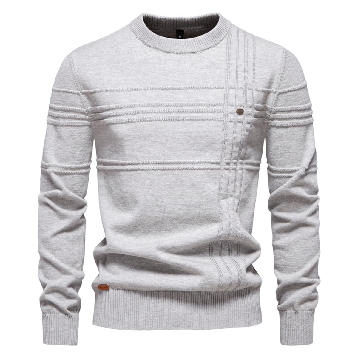 Men’s Casual Cross Stripe Sweater