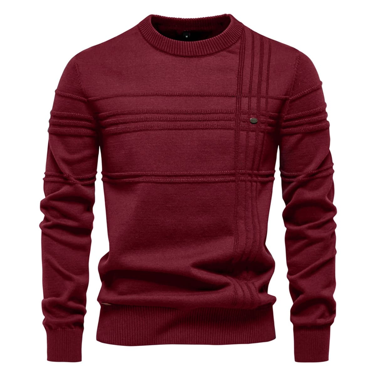 Men’s Casual Cross Stripe Sweater